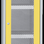 SCH T5 B vegyszerszekrény rácsbetétes ajtóval, kifolyásgátló polcokkal - Kép 1.