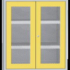 SCH T1B vegyszerszekrény rácsbetétes ajtóval, kifolyásgátló polcokkal - Kép 1.