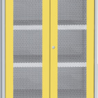 SCH T1 A vegyszerszekrény rácsbetétes ajtóval, kifolyásgátló polcokkal - Kép 1.